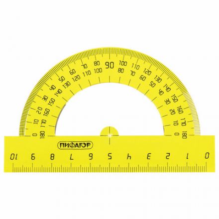 Набор чертежный большой ПИФАГОР (линейка 30 см, 2 треугольника, транспортир), прозрачный, неоновый, пакет, 210629 Набор чертежный большой ПИФАГОР (линейка 30 см, 2 треугольника, транспортир), прозрачный, неоновый, пакет, 210629
