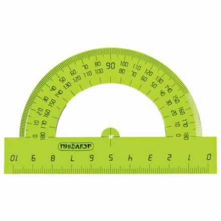 Набор чертежный большой ПИФАГОР (линейка 30 см, 2 треугольника, транспортир), прозрачный, неоновый, пакет, 210629 Набор чертежный большой ПИФАГОР (линейка 30 см, 2 треугольника, транспортир), прозрачный, неоновый, пакет, 210629