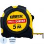 Рулетка БИБЕР 40104 DIREKT обрезиненный корпус 5мх25мм Рулетка БИБЕР 40104 DIREKT обрезиненный корпус 5мх25мм