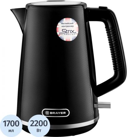 Чайник Brayer 1072BR ,STRIX,2200 Вт,1,7 л, пластик.корп Чайник Brayer 1072BR ,STRIX,2200 Вт,1,7 л, пластик.корп