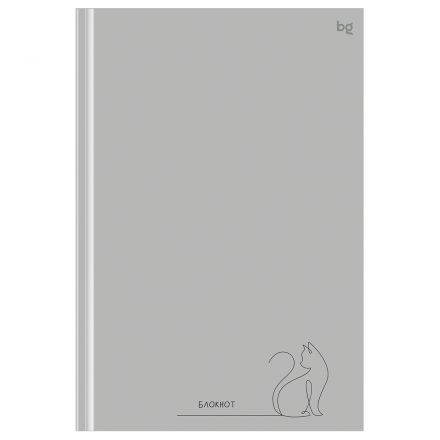 Бизнес-блокнот А5, 80л., евроформат, BG "В одном движении", soft-touch ламинация