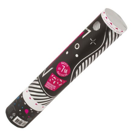 Хлопушка пневматическая ЗОЛОТАЯ СКАЗКА 30 см, фольга, прямоугольники, серебристый, 591477 Хлопушка пневматическая ЗОЛОТАЯ СКАЗКА 30 см, фольга, прямоугольники, серебристый, 591477