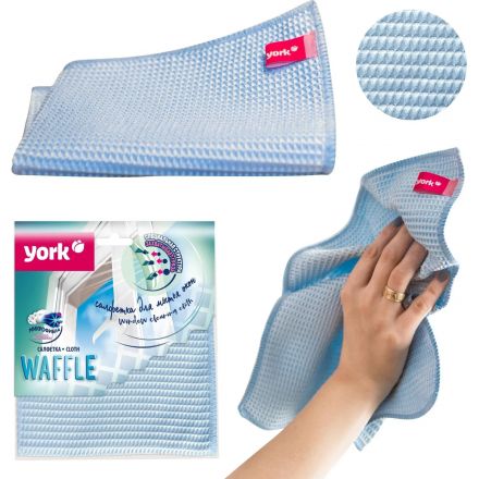 Салфетка хозяйственная York вафельная микрофибра 35х35см Салфетка хозяйственная York вафельная микрофибра 35х35см