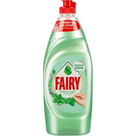 Средство для мытья посуды Fairy нежные руки чайное дерево и мята 650мл