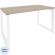 Стол ONIX-О О на металлокаркасе O.MO-SP-3.7 аттик дуб/белый Ш1380
