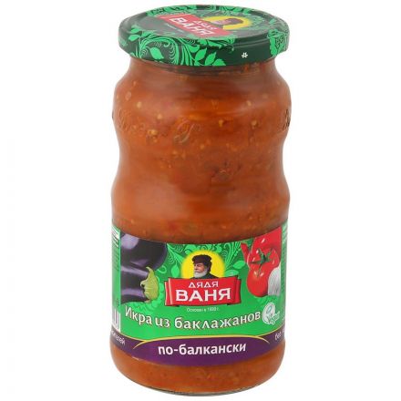Икра Консервация из баклажанов по-балкански Дядя Ваня, 460г НГ