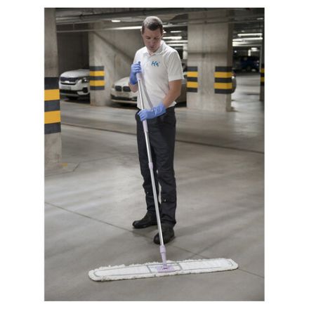 Перчатки латексные КЩС, сверхпрочные, плотные, хлопковое напыление, размер 7,5-8, M (средний), синие, HQ Profiline, 74734 Перчатки латексные КЩС, сверхпрочные, плотные, хлопковое напыление, размер 7,5-8, M (средний), синие, HQ Profiline, 74734