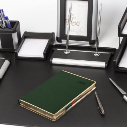 Ежедневник датированный 2026 А5 148х218 мм, GALANT "Infinity Gold", под кожу, темно-зеленый, 117504 Ежедневник датированный 2026 А5 148х218 мм, GALANT "Infinity Gold", под кожу, темно-зеленый, 117504