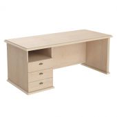 Стол руководителя однотумбовый RDT 188.A(L) Бук Тиара 1800х800х750 RAUT Стол руководителя однотумбовый RDT 188.A(L) Бук Тиара 1800х800х750 RAUT