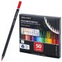 Карандаши цветные чёрное дерево BRAUBERG BLACK WOOD, 50 цветов, мягкий грифель 3 мм, 182043 Карандаши цветные чёрное дерево BRAUBERG BLACK WOOD, 50 цветов, мягкий грифель 3 мм, 182043
