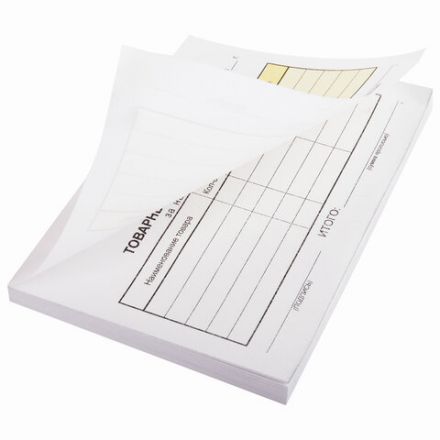 Бланк бухгалтерский, офсет, 2-слойный самокопирующийся, "Товарный чек", А6 (100х147 мм), СПАЙКА 50 шт., 130050