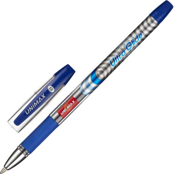 Ручка шариковая неавтомат. Unomax/Unimax Ultra Glide 1,0син,масл,манж