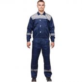 Костюм рабочий летний муж. л20-КБР синий/сер (р.52-54) 158-164 Костюм рабочий летний муж. л20-КБР синий/сер (р.52-54) 158-164