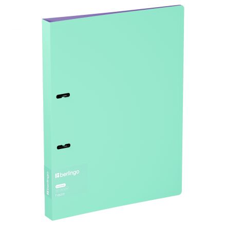 Папка на 2 кольцах Berlingo "Haze" А4, 24мм, 600мкм, D-кольца, с внутр. карманом, мятная, софт-тач Папка на 2 кольцах Berlingo "Haze" А4, 24мм, 600мкм, D-кольца, с внутр. карманом, мятная, софт-тач