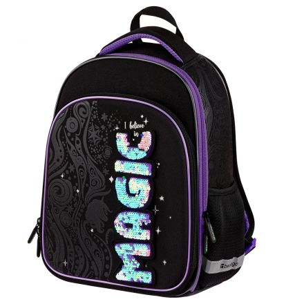 Ранец Berlingo Expert Plus "Purple Magic" 38*29*15см, 2 отделения, 2 кармана, анатомическая спинка