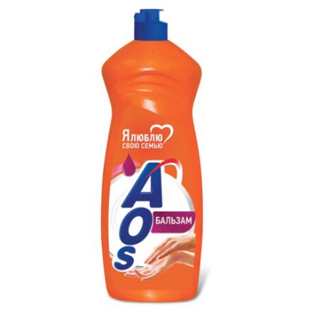 Средство для мытья посуды 900 мл, AOS "Бальзам", 1111-3 Средство для мытья посуды 900 мл, AOS "Бальзам", 1111-3