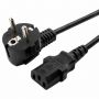 Кабель питания 1,8 м, CABLEXPERT, Schuko-C13, 3x0,5 мм2, 6 A, с заземлением, черный, PC-186 Кабель питания 1,8 м, CABLEXPERT, Schuko-C13, 3x0,5 мм2, 6 A, с заземлением, черный, PC-186