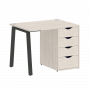 Home Office Стол письменный VR.SP-3-98.4.A Денвер светлый/Антрацит металл 980*720*750