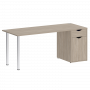 Home Office Стол письменный VR.SP-3-178.1 Дуб аттик/Хром опоры 1780*720*750