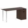 Home Office Стол письменный VR.SP-3-158.1 Венге/Хром опоры 1580*720*750