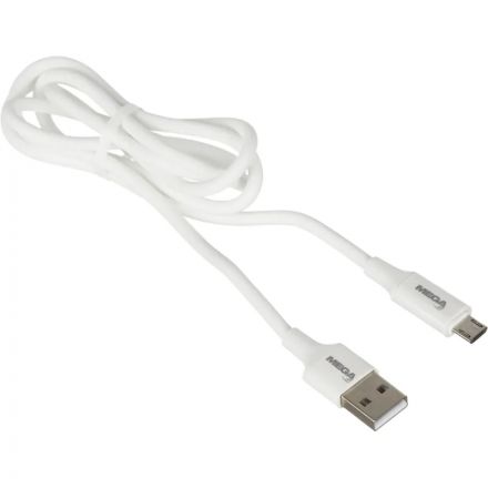 Кабель 2,4A, 1м, USB - Micro-USB, TPE, силикон, белый BT-JCBL-007/U28