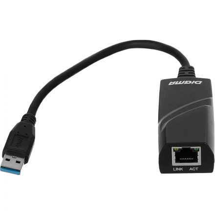 Сетевой адаптер Gigabit Ethernet Digma D-USB3-LAN1000 USB 3.0