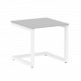 Home Office Стол журнальный VR.SP-2-58.G Серый/Белый металл 580*600*550