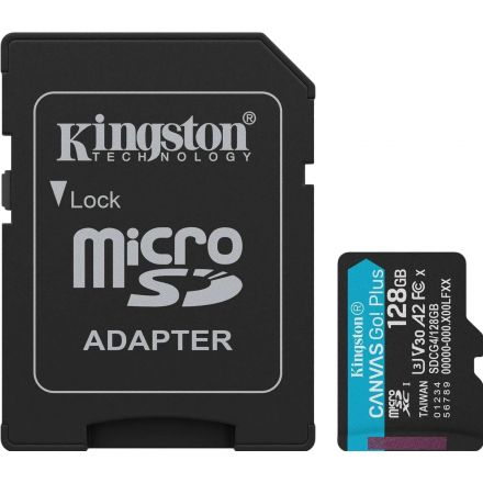 Карта памяти microSDXC Kingston 128G Go Plus G4 200R V30 адапт. SDCG4/128GB