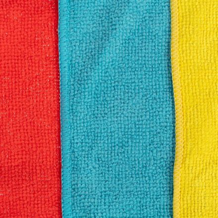 Салфетки хозяйственные из микрофибры универс  220г/м2 30х30см 3шт/уп