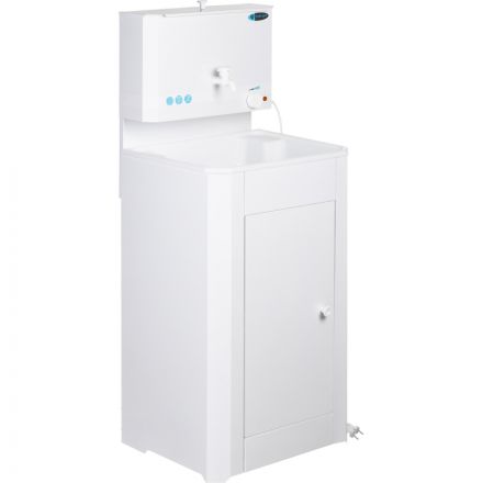 Умывальник дачный TOPFORT SIMPLE с подогревом 15л, пласт мойка, белый