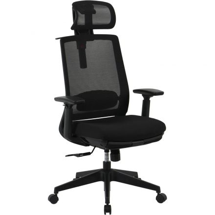 Кресло BN_Hg_EChair-520 STC сетка/ткань черный, пластик Кресло BN_Hg_EChair-520 STC сетка/ткань черный, пластик