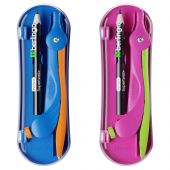 Готовальня Berlingo "Supertwist", 2 предмета, пластиковый циркуль 120мм, + карандаш, пластиковый футляр Готовальня Berlingo "Supertwist", 2 предмета, пластиковый циркуль 120мм, + карандаш, пластиковый футляр