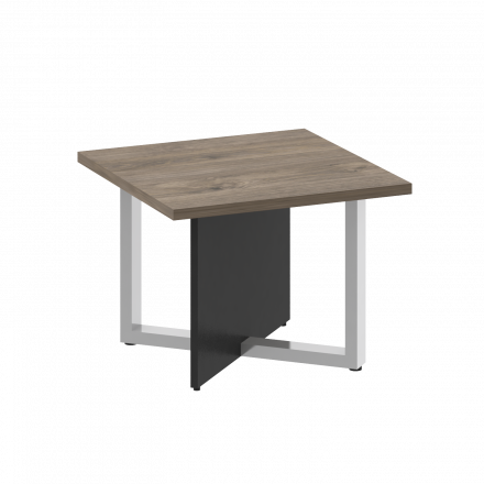 Shift Стол журнальный, квадратный SK.SG-KV-60 Тиквуд тёмный/Антрацит 600*600*450