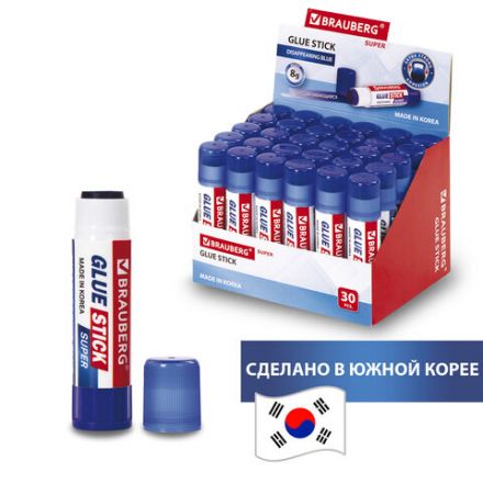 Клей-карандаш BRAUBERG SUPER, 8 г, обесцвечивающийся после высыхания, ЮЖНАЯ КОРЕЯ, 229544 Клей-карандаш BRAUBERG SUPER, 8 г, обесцвечивающийся после высыхания, ЮЖНАЯ КОРЕЯ, 229544