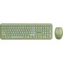 Набор клавиатура+мышь Smartbuy мультимедийный, зеленый (SBC-666395AG-G)