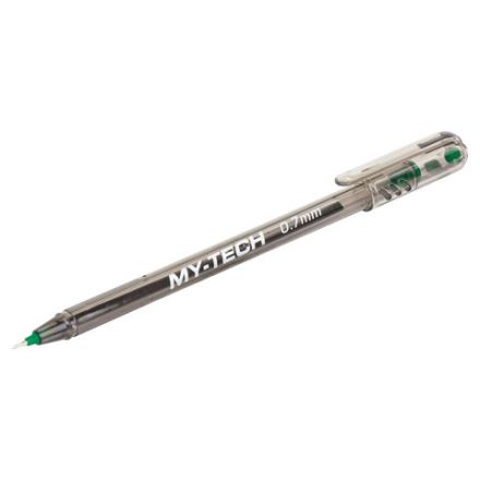 Ручка шариковая масляная PENSAN "My-Tech", ЗЕЛЕНАЯ, игольчатый узел 0,7 мм, линия 0,35 мм, 2240/25 Ручка шариковая масляная PENSAN "My-Tech", ЗЕЛЕНАЯ, игольчатый узел 0,7 мм, линия 0,35 мм, 2240/25