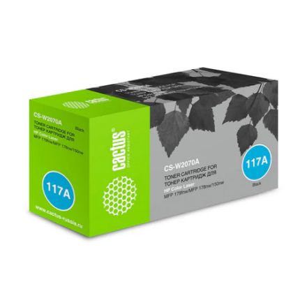 Картридж лазерный CACTUS (CSP-W2070A) для HP Color Laser 150a/178nw/179fnw, черный, ресурс 700 страниц Картридж лазерный CACTUS (CSP-W2070A) для HP Color Laser 150a/178nw/179fnw, черный, ресурс 700 страниц