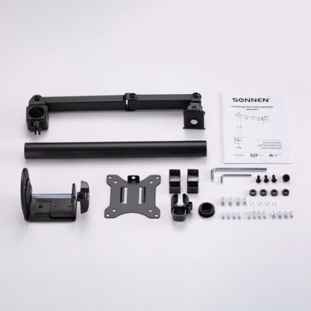 Кронштейн для монитора настольный VESA 75х75, 100х100, 17"-32", до 8 кг, SONNEN STATIC, 455942
