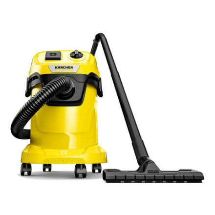 Пылесос хозяйственный KARCHER WD 3 P, мусоросборник 17 л, мощность 1000 Вт, желтый, 1.628-170.0 Пылесос хозяйственный KARCHER WD 3 P, мусоросборник 17 л, мощность 1000 Вт, желтый, 1.628-170.0