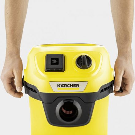 Пылесос хозяйственный KARCHER WD 3 P, мусоросборник 17 л, мощность 1000 Вт, желтый, 1.628-170.0 Пылесос хозяйственный KARCHER WD 3 P, мусоросборник 17 л, мощность 1000 Вт, желтый, 1.628-170.0