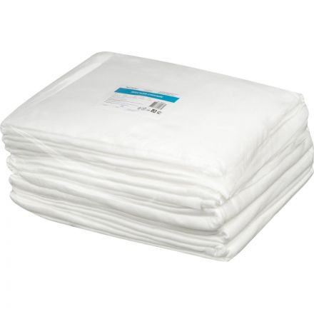 Простыня 200x140, спанлейс, пл.50, белый, 10шт/уп, штучно, 00-023