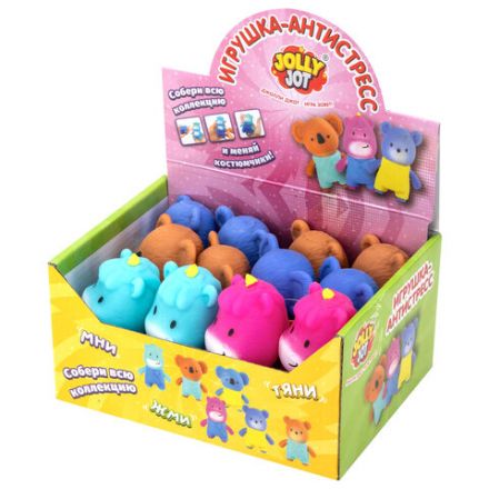 Игрушка-антистресс "ЖИВОТНЫЕ В КОСТЮМЧИКЕ", ассорти 6 видов, дисплей, JOLLY JOT (ДЖОЛЛИ ДЖОТ), 665787 Игрушка-антистресс "ЖИВОТНЫЕ В КОСТЮМЧИКЕ", ассорти 6 видов, дисплей, JOLLY JOT (ДЖОЛЛИ ДЖОТ), 665787