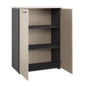 Стеллаж для документов низкий К-Loft 241H011 выс 1080 дуб скандин./графит Стеллаж для документов низкий К-Loft 241H011 выс 1080 дуб скандин./графит