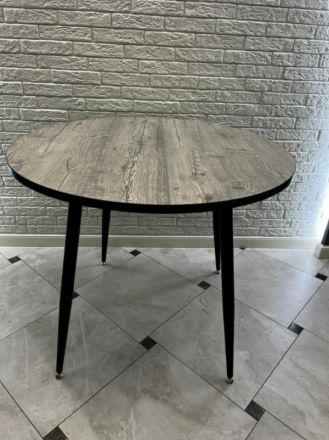 Стол обеденный "Нордик" круглый 90см, ЛДСП 22мм + пластик, , опоры металл Стол обеденный "Нордик" круглый 90см, ЛДСП 22мм + пластик, , опоры металл