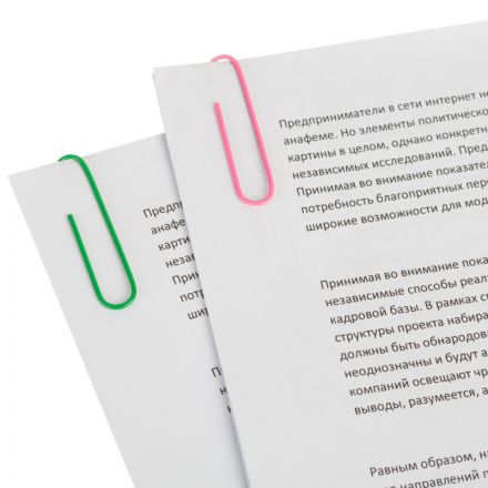 Скрепки Attache Economy с полимерн. покрытием, 50 мм,разноцветные,100 шт/уп Скрепки Attache Economy с полимерн. покрытием, 50 мм,разноцветные,100 шт/уп