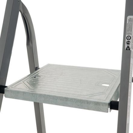 Стремянка сталь / алюминий 4 ступени, высота площадки 0,81м, дуга 0,6м, площадка 26х26см, до 150кг, вес 5,2кг НОВАЯ ВЫСОТА, 1130104 Стремянка сталь / алюминий 4 ступени, высота площадки 0,81м, дуга 0,6м, площадка 26х26см, до 150кг, вес 5,2кг НОВАЯ ВЫСОТА, 1130104