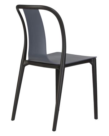 Стул обеденный DOBRIN ADAM, черный/серо-голубой Стул обеденный DOBRIN ADAM, черный/серо-голубой