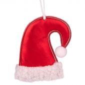 Украшение новогоднее подвесное Красный колпак 6,5x1,5x7,5см 86380