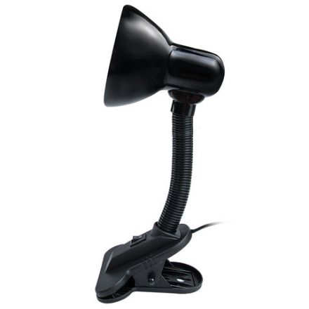 Настольная лампа / светильник SONNEN OU-108, на прищепке, цоколь Е27, черный, 236679