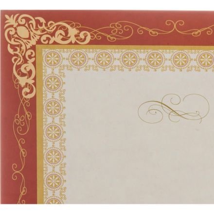 Сертификат-бумага А4, горизонт бланк бордов рамка,тиснение фольгой 10шт/уп Сертификат-бумага А4, горизонт бланк бордов рамка,тиснение фольгой 10шт/уп